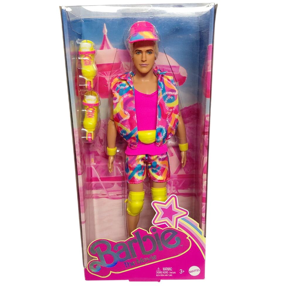 NIB Barbie The Movie Collectible Ken Doll Inline Skating Outfit